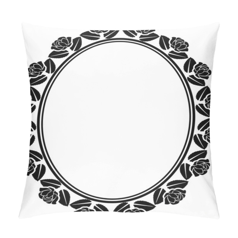 Personality  Roses Oval Frame Pillow Covers