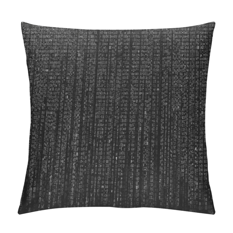 Personality  Abstract Matrix Numbers With Ai Theme Pillow Covers