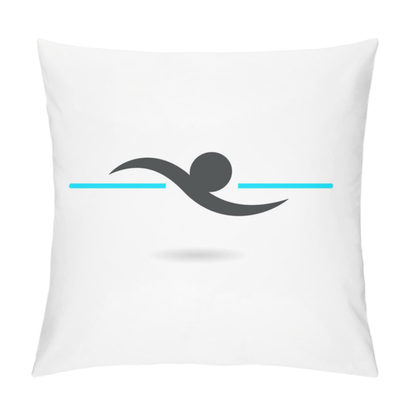 Personality  Swimmer Icon Pillow Covers