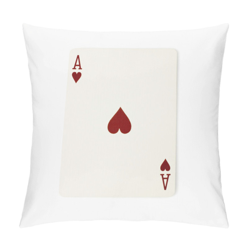 Personality  Ace Of Hearts Playing Card Pillow Covers