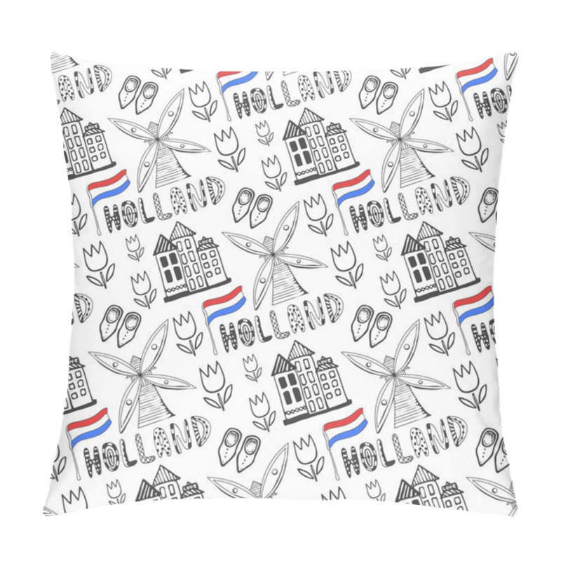 Personality  Holland Culture Elements Background Pillow Covers