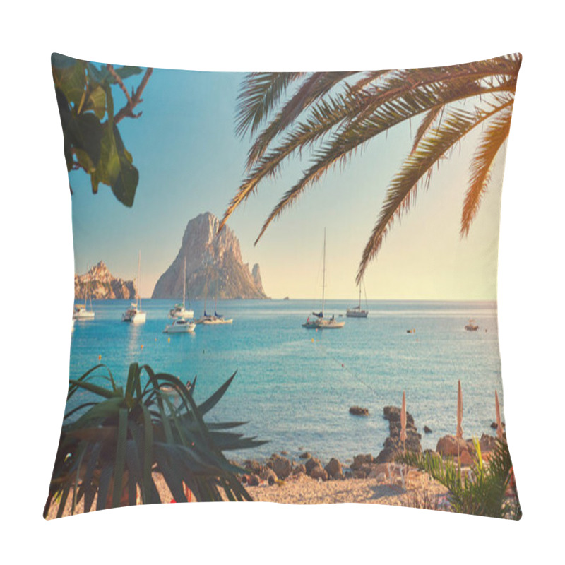 Personality  Cala D'Hort Beach. Ibiza Island Pillow Covers