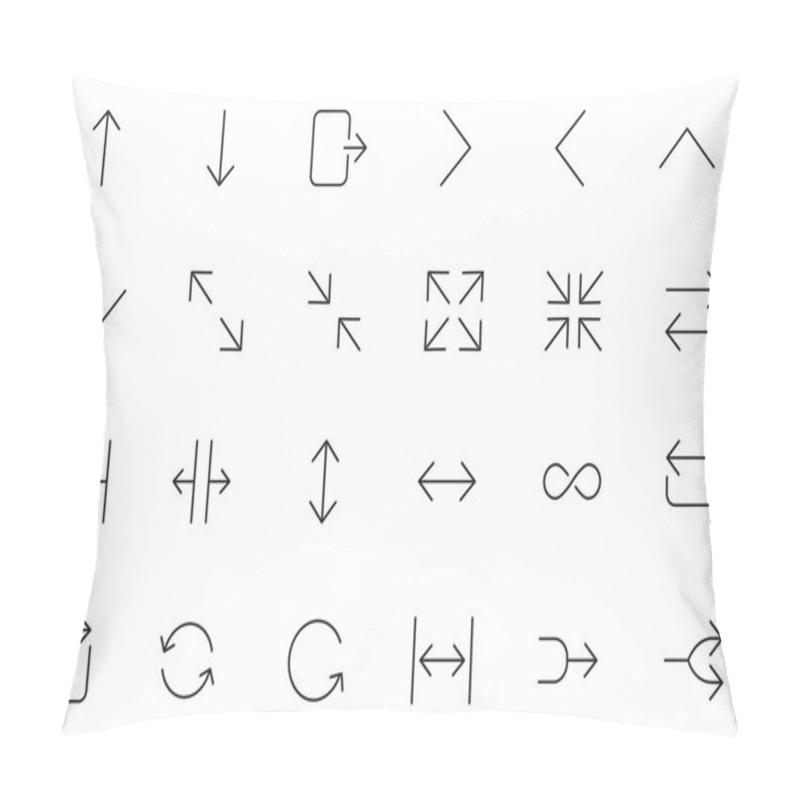 Personality  User Interface Icons 24 Pillow Covers