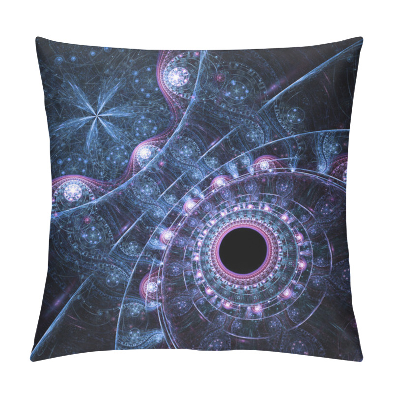 Personality  Abstraction Of Clockwork Fractal Water, Digital Artwork For Creative Graphic Design Pillow Covers