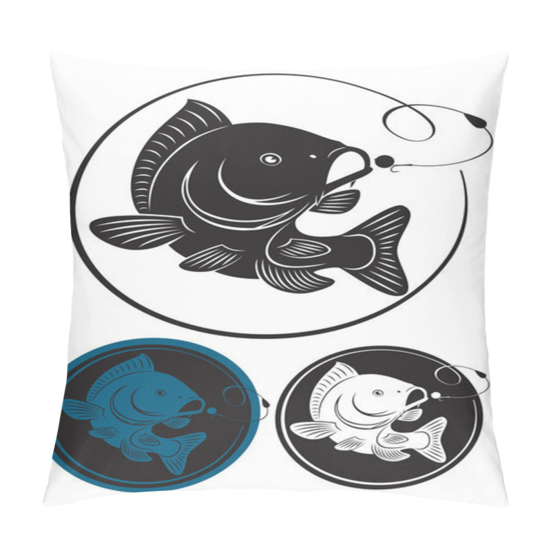 Personality  The Figure Shows The Carp Fish Pillow Covers