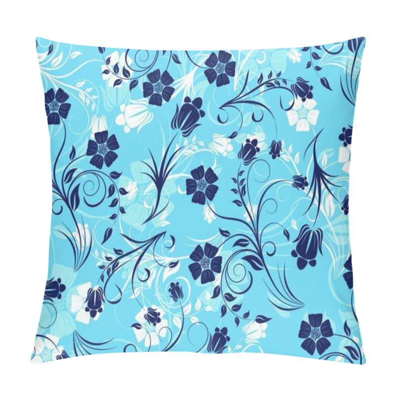 Personality  Seamless Vector Floral Pattern. For Easy Making Seamless Pattern Just Drag All Group Into Swatches Bar, And Use It For Filling Any Contours. Pillow Covers