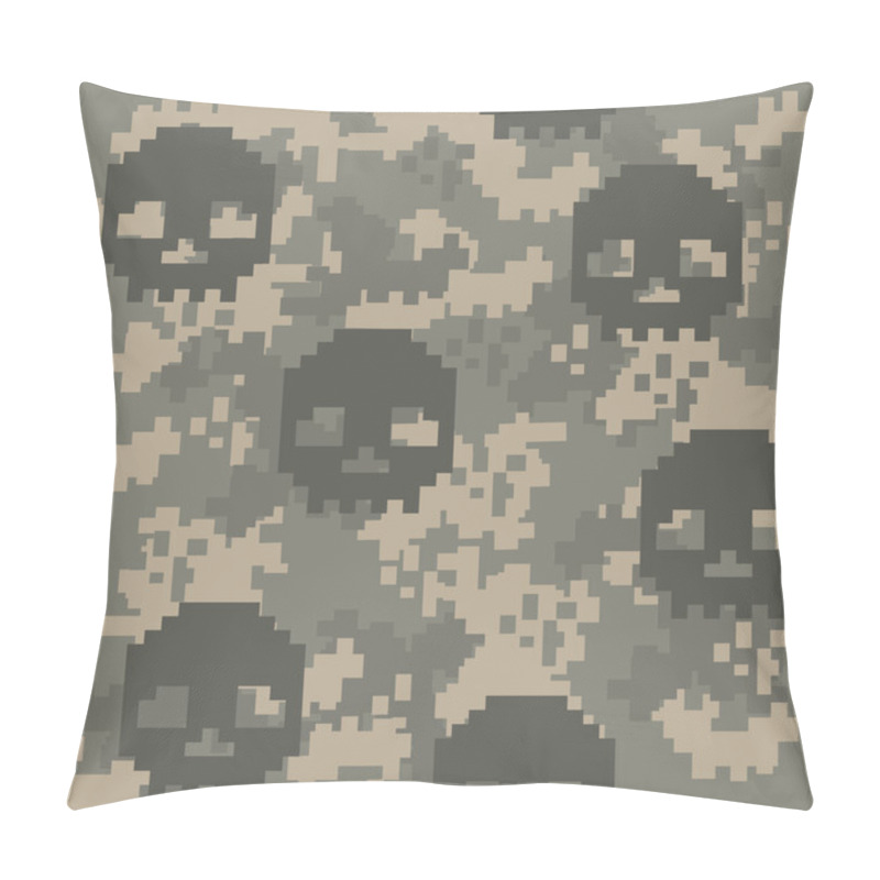 Personality  Army Texture, Camo Acu Skull Pillow Covers