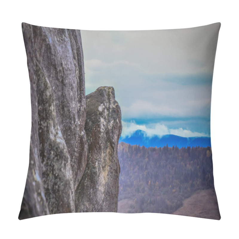 Personality  A Mysterious Place In Ukraine With An Unusual Landscape Pillow Covers