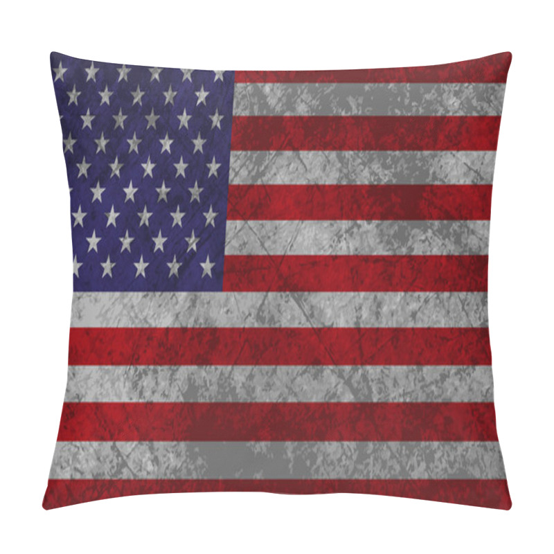 Personality  American Flag Grunge Pillow Covers