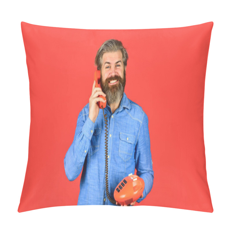 Personality  Lead Generation Specialist. Sales Script. Bearded Man Phone Conversation. Retro Phone. Outdated Technology. Manager Phone Dialog Communication. Call Me. Successful Negotiations. Answering Machine Pillow Covers