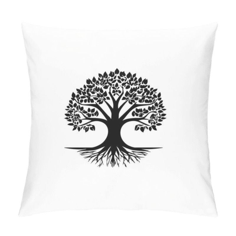 Personality  Abstract Tree Illustration Art Design For Social Media Template Backgrounds. Pillow Covers