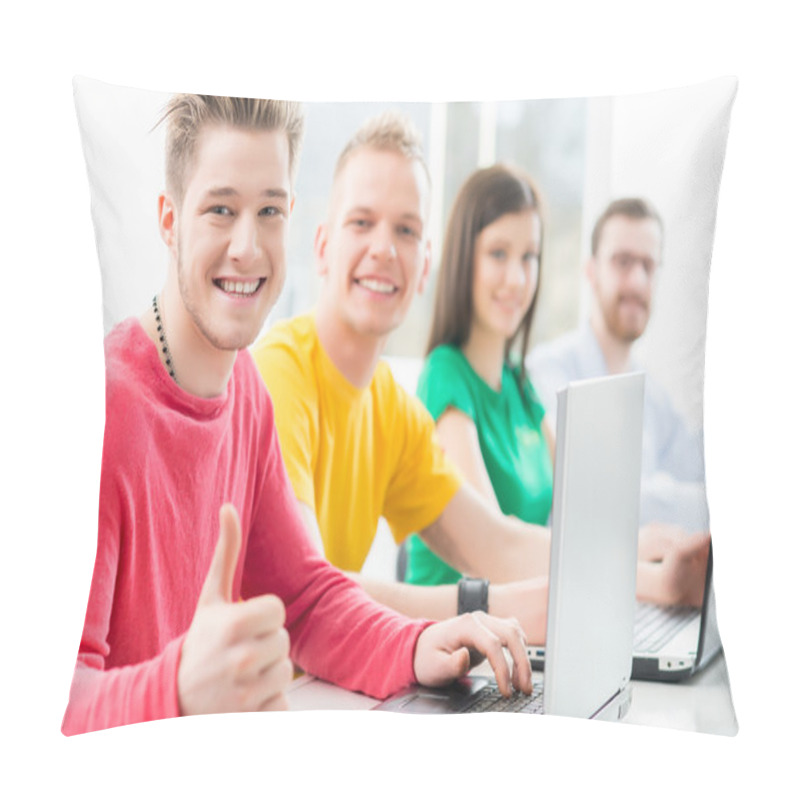 Personality  Students Studying At  Informatics Lesson Pillow Covers