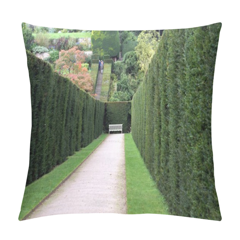 Personality  Powis Castle Garden, Welshpool, Wales, England Pillow Covers