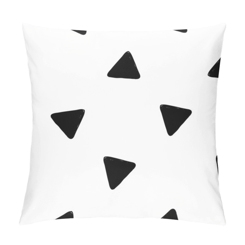 Personality  Hand Drawn Triangles Pattern Pillow Covers