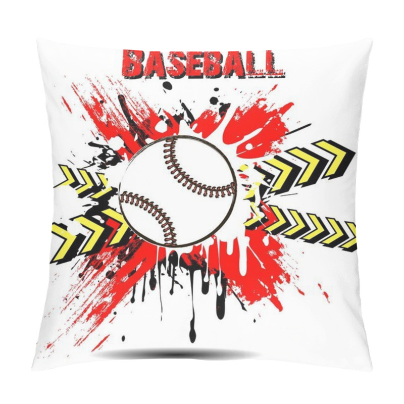 Personality  Background Abstract Baseball Ball From Blots Pillow Covers