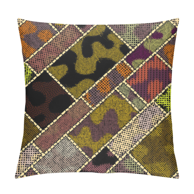 Personality  Imitation Of A Texture Of Rough Canvas. Seamless Pattern. Pillow Covers