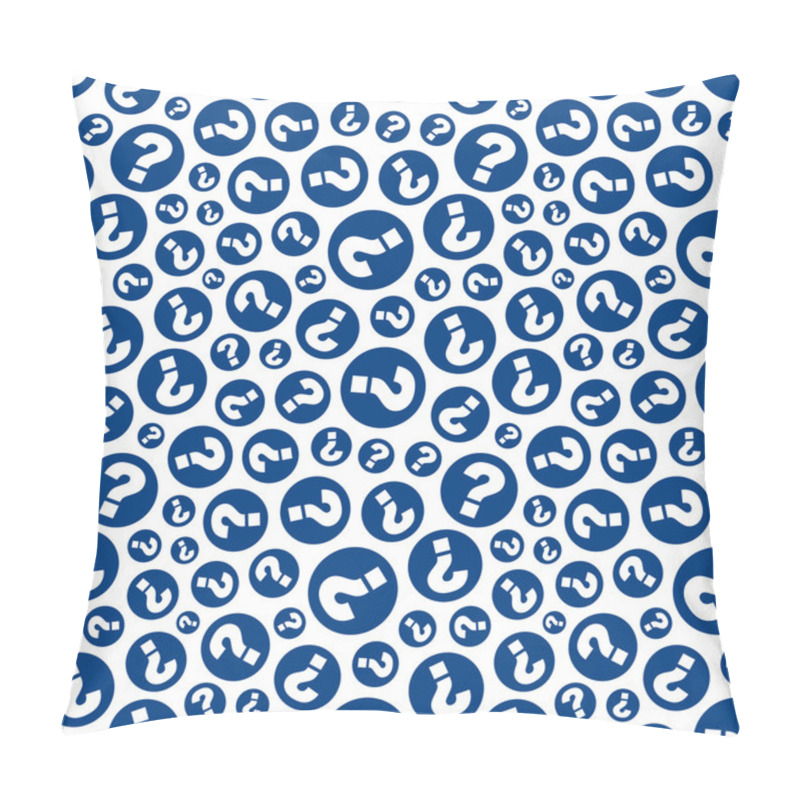 Personality  Seamless Background With Question Signs. Pillow Covers