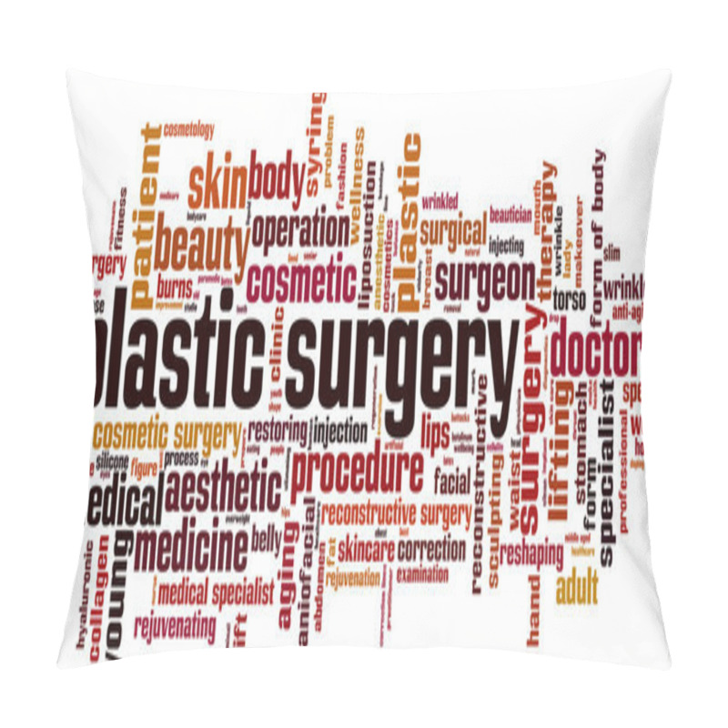 Personality  Plastic Surgery Word Cloud Pillow Covers