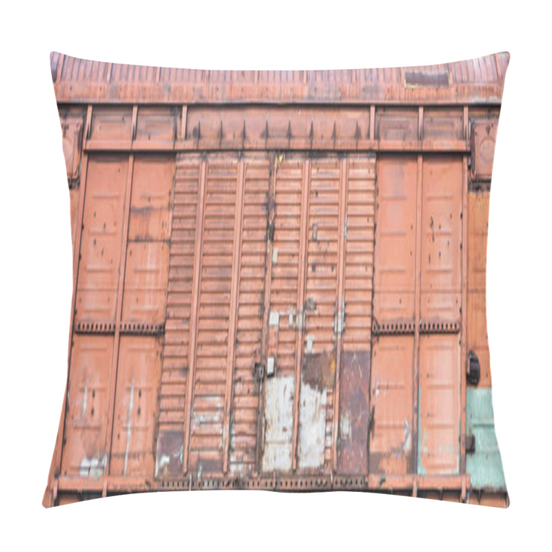 Personality  Old Metal Warehouse Door, Hangar, High Resolution Photo Pillow Covers