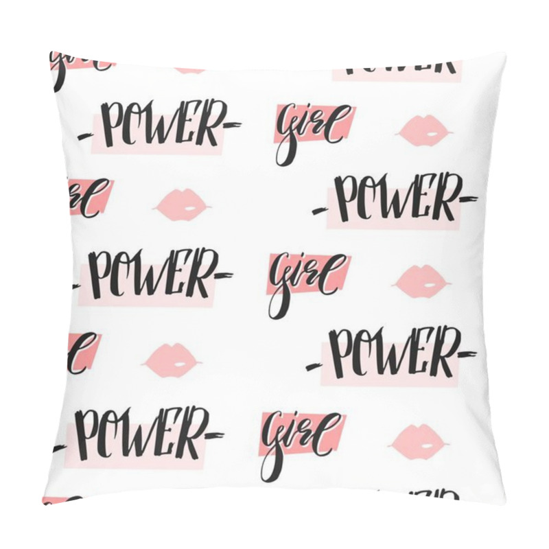 Personality  Girl Power Seamless Pattern Pillow Covers