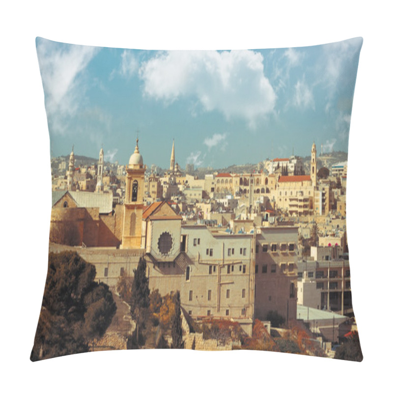 Personality  Bethlehem: View Of Historical Part Pillow Covers