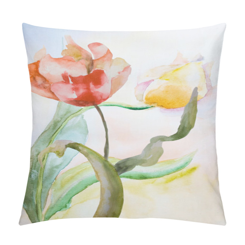 Personality  Beautiful Tulips Flowers Pillow Covers