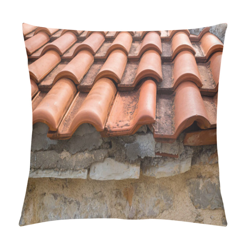 Personality  Roof Of Red Tile Close-up. Montenegro Pillow Covers