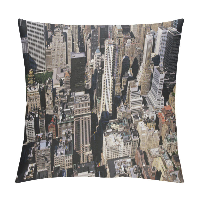 Personality  New York City With Skyscrapers Pillow Covers