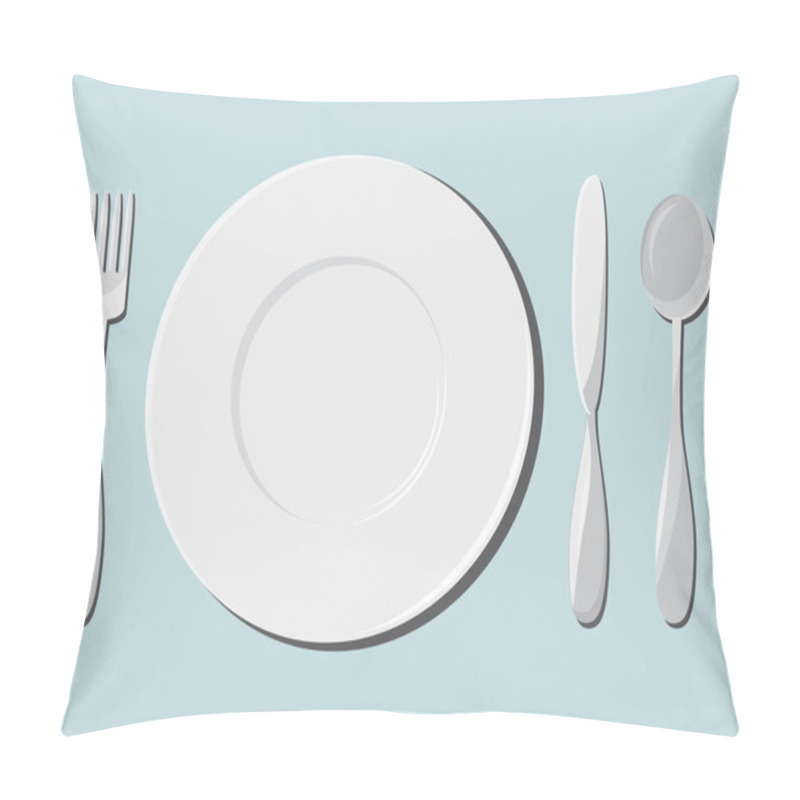 Personality  Dishes And Cutlery Pillow Covers