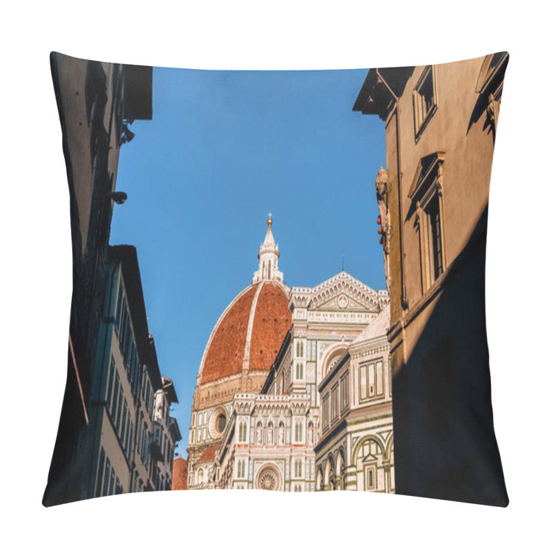 Personality  Historic Buildings And Famous Basilica Di Santa Maria Del Fiore In Florence, Italy  Pillow Covers