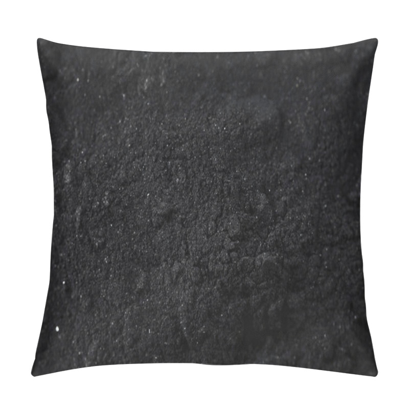 Personality  Raw Organic Black Activated Charcoal In A Bowl Pillow Covers