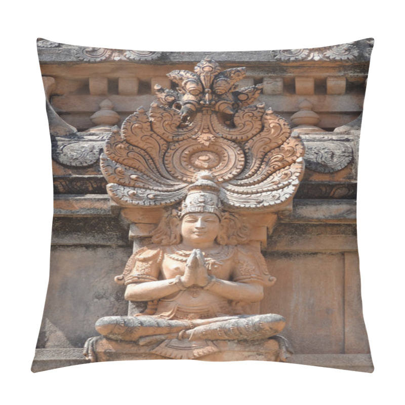 Personality  Krishna Temple At Hemakuta Hill Pillow Covers