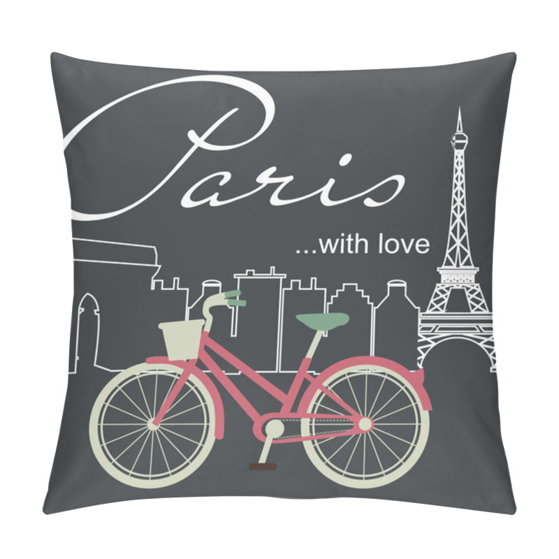 Personality  Paris Card Pillow Covers