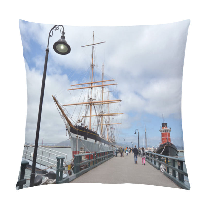 Personality  Hyde Street Pier In Fisherman's Wharf In San Francisco - CA Pillow Covers