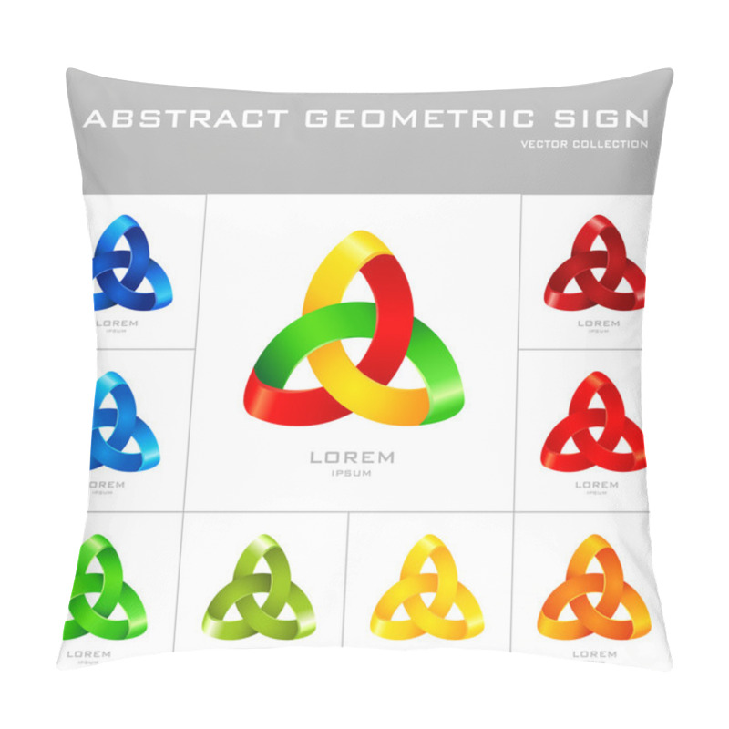 Personality  Abstract Logo Design Template Pillow Covers