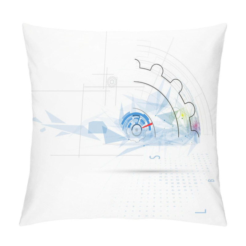 Personality  Abstract Technology Background Pillow Covers