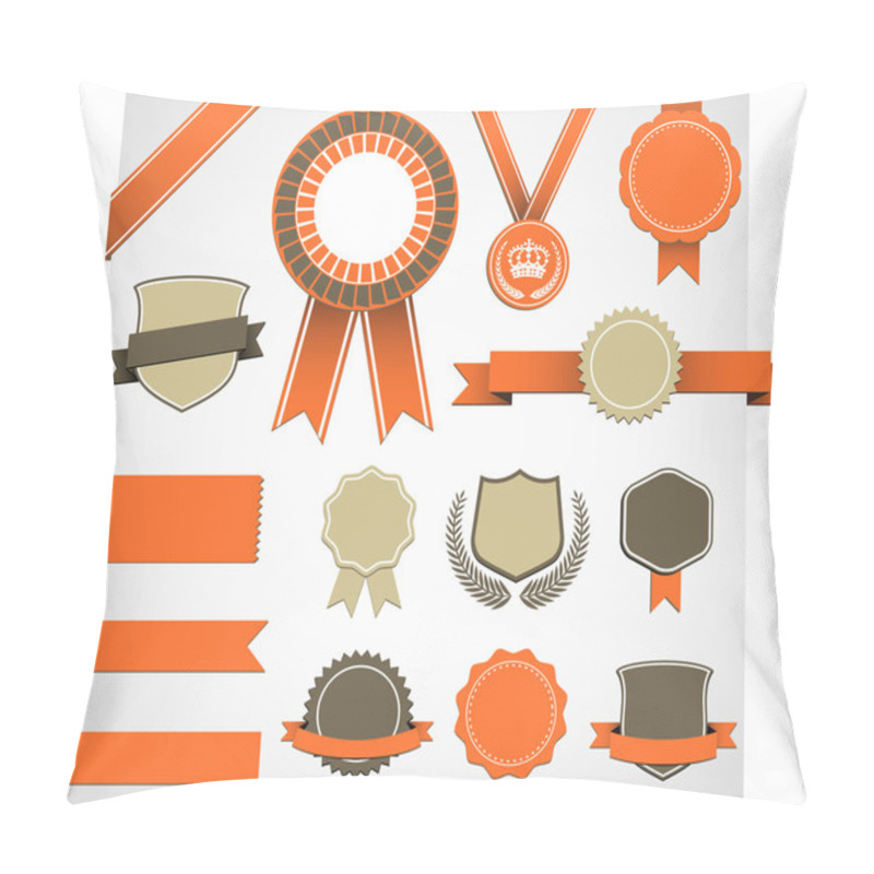 Personality  Retro Award Elements Set Pillow Covers