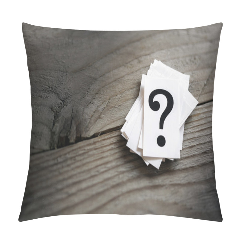 Personality  Question Mark Heap On Table Pillow Covers