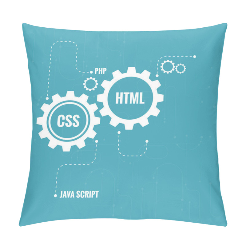 Personality  The Concept Of Creating Web Project. Pillow Covers