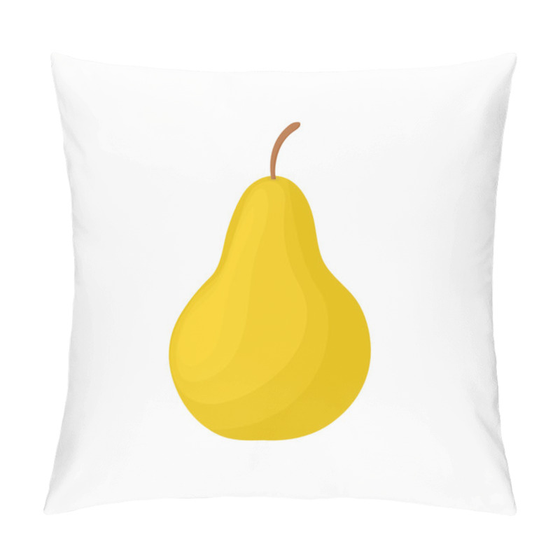 Personality  Yellow Pear Icon, Cartoon Style Pillow Covers