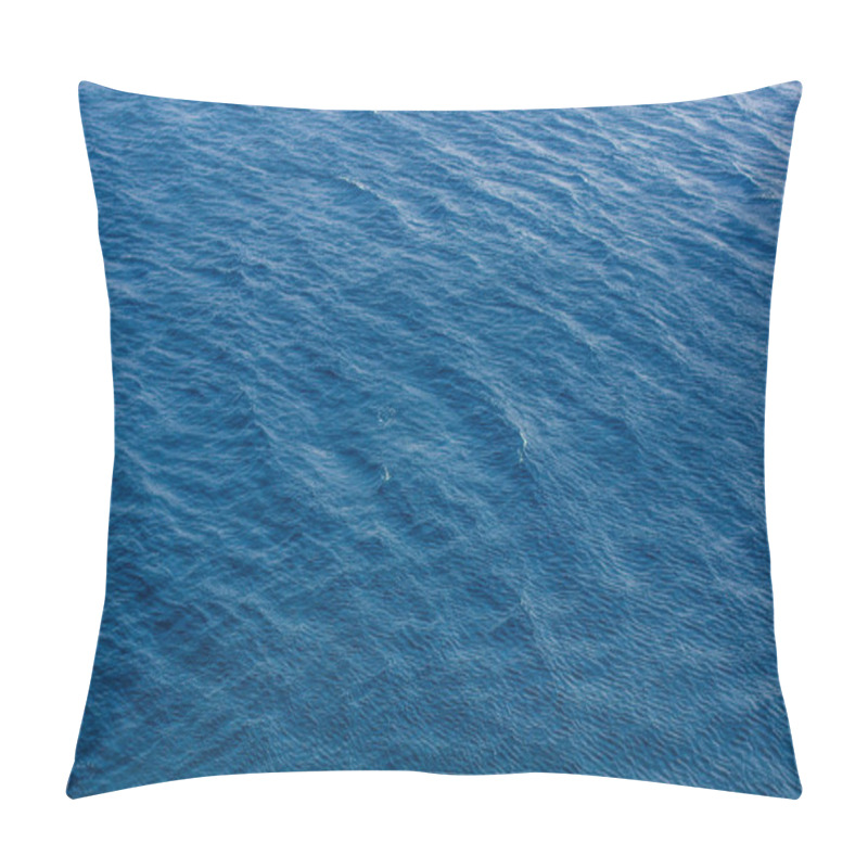 Personality  Vivid Blue Sea Water Surface Wallpaper Background Copy Space For Your Text Here Pillow Covers