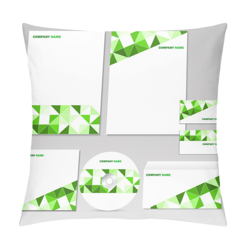 Personality  Set Of Corporate Elements. Pillow Covers