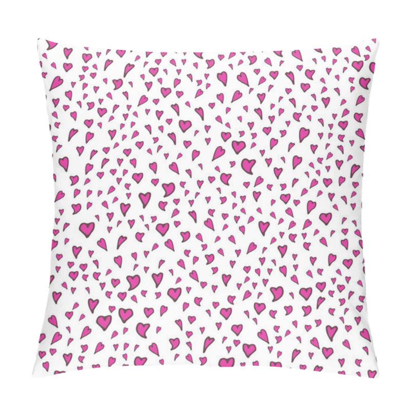 Personality  Cute Hearts Seamless Pattern Pillow Covers