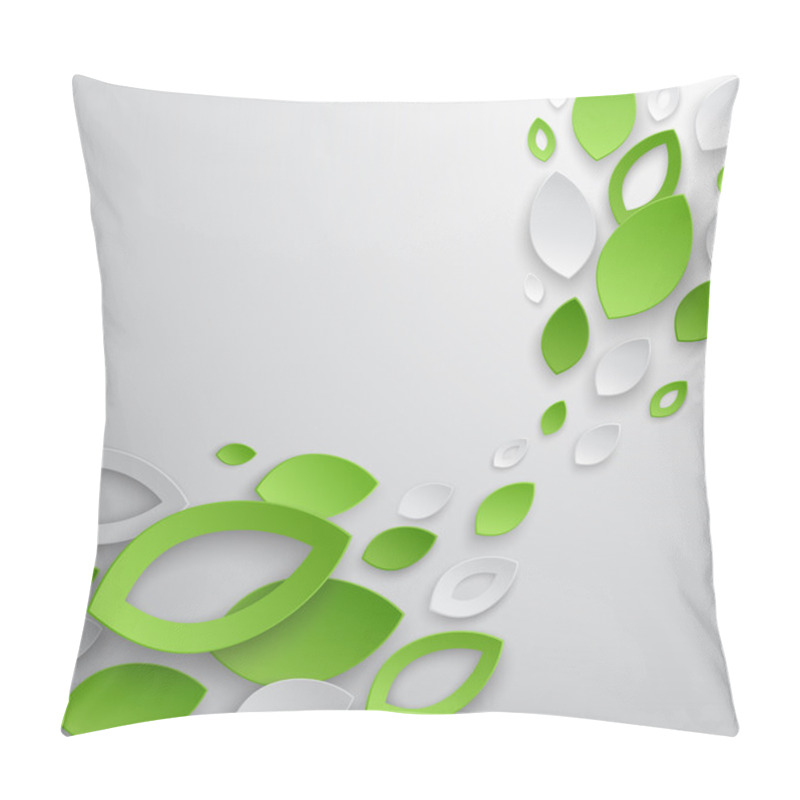 Personality  Green Leaves Abstract Background. Pillow Covers