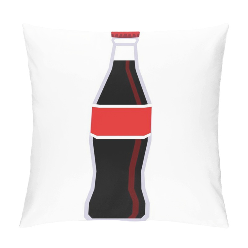 Personality  Cartoon Soda Bottle Isolated On White Background Pillow Covers