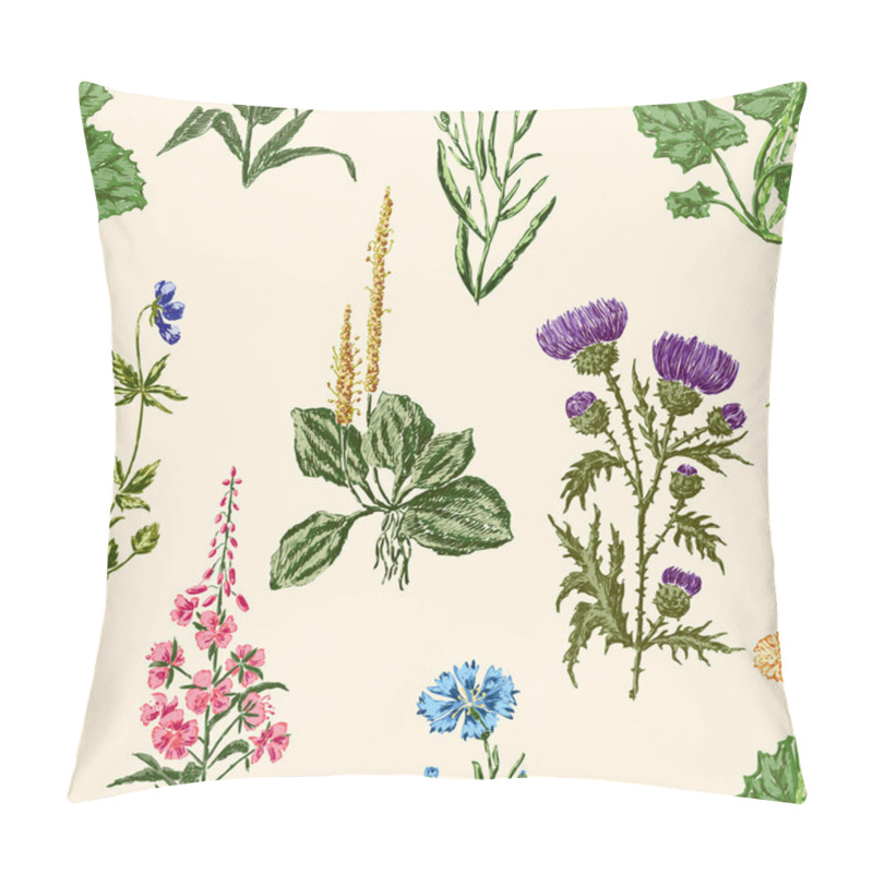 Personality  Meadow Flowers Pattern Pillow Covers