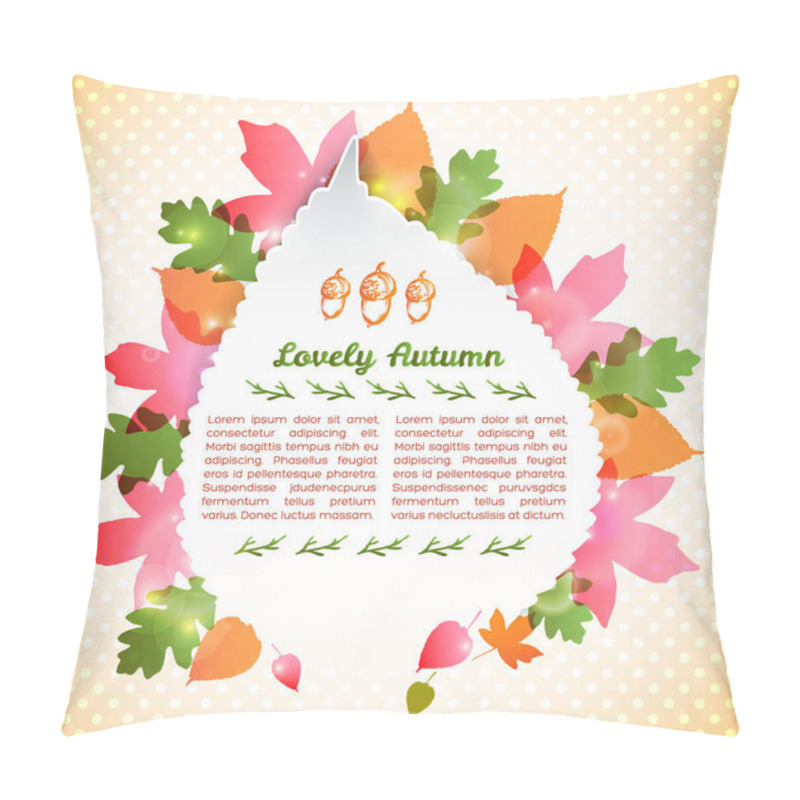 Personality  Abstract Autumn Poster Pillow Covers