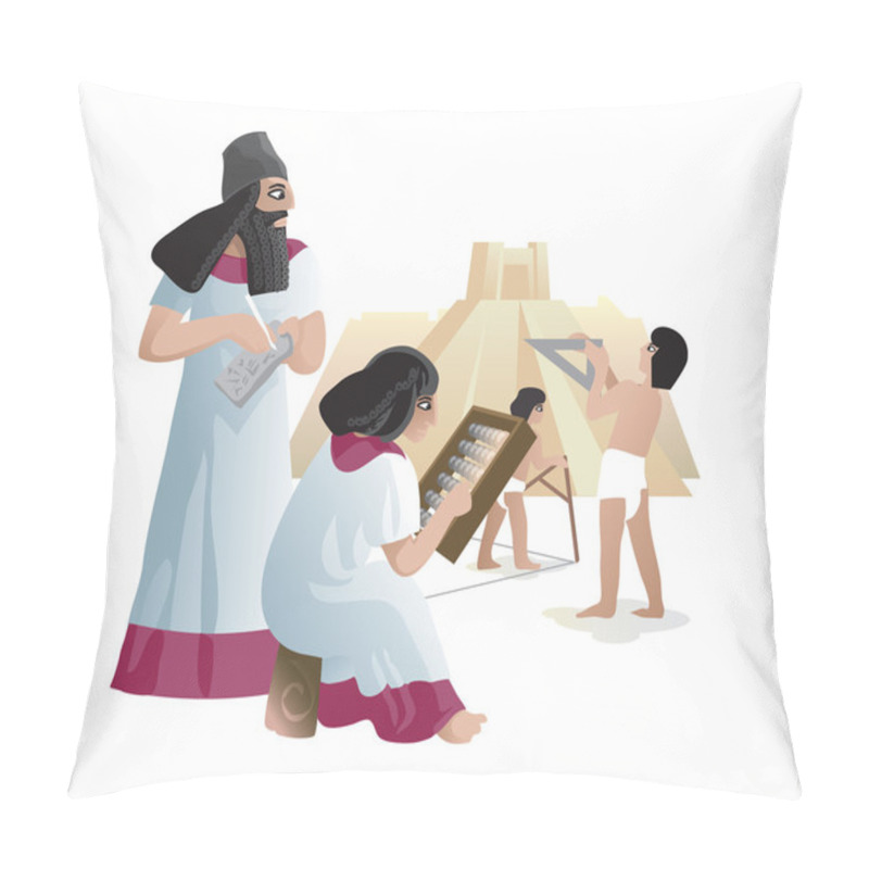 Personality  Ancient Babylonian Builders Pillow Covers