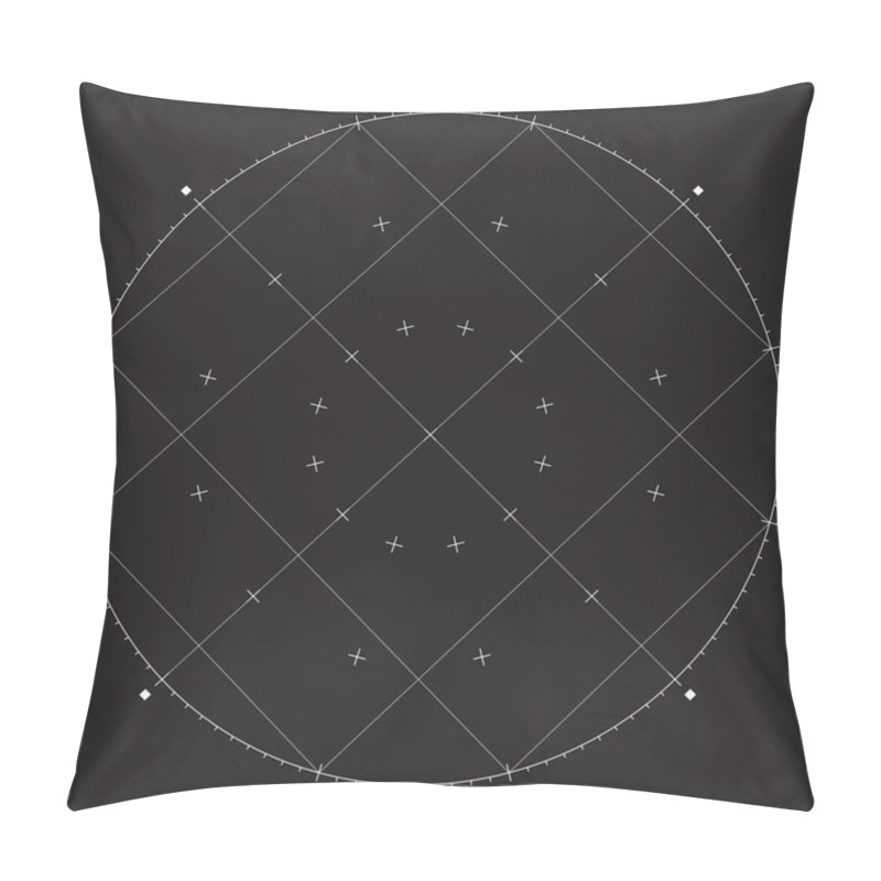 Personality  Grid For Modern Virtual Technology Fantastic Futuristic User Interface HUD Pillow Covers