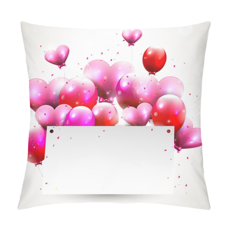 Personality  Background With Flying Balloons Pillow Covers